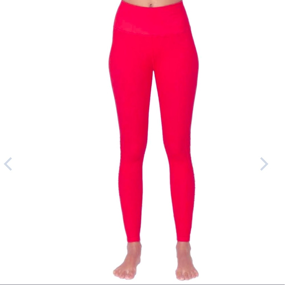Spiritual Gangster Bright Red Leggings XS/S